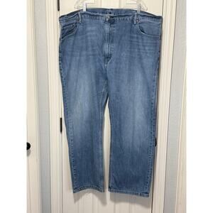 Vintage Levi's 559 Jeans 48x30 Red Blank Tab Plus Size Light Wash Denim